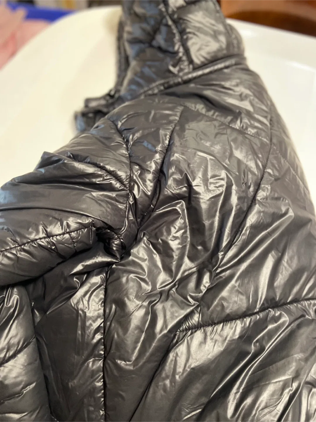 medium women’s black puffer jacket thumbnail