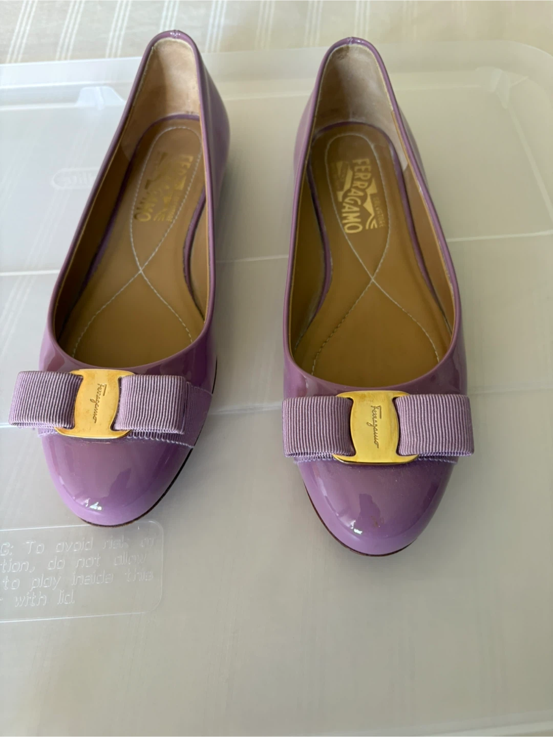 Salvatore Ferragamo Lavender Ballet Flats - photo 2