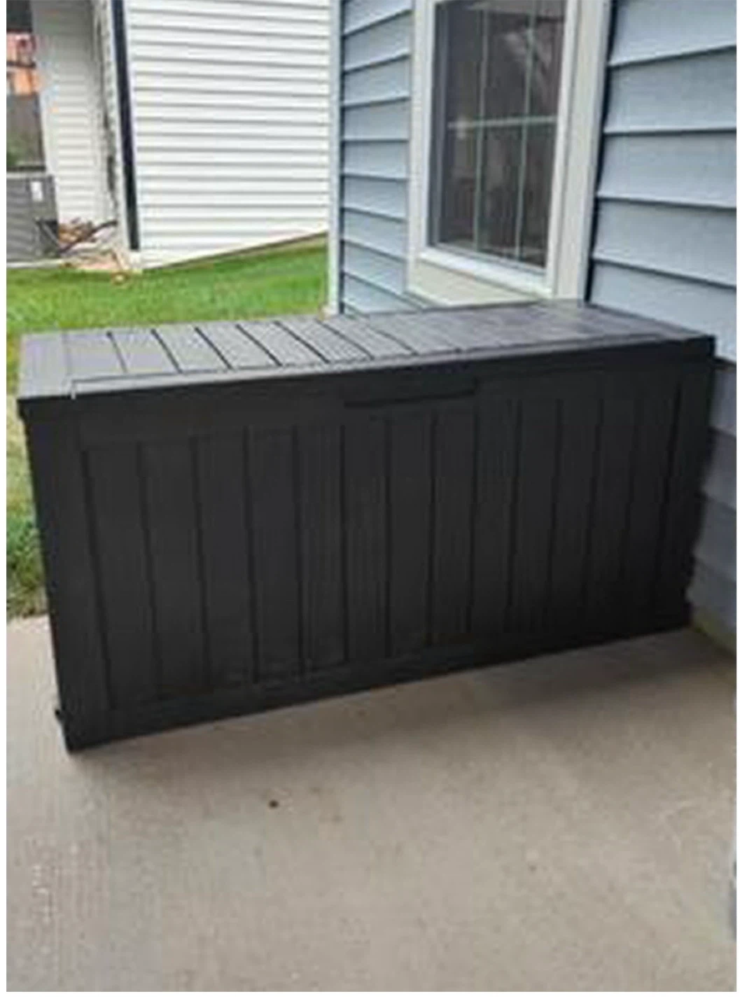 Black Outdoor Storage Container 75Gallon