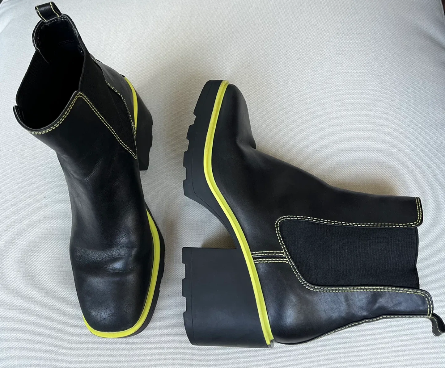 Michael Kors Black Leather Boots image indicator(4)