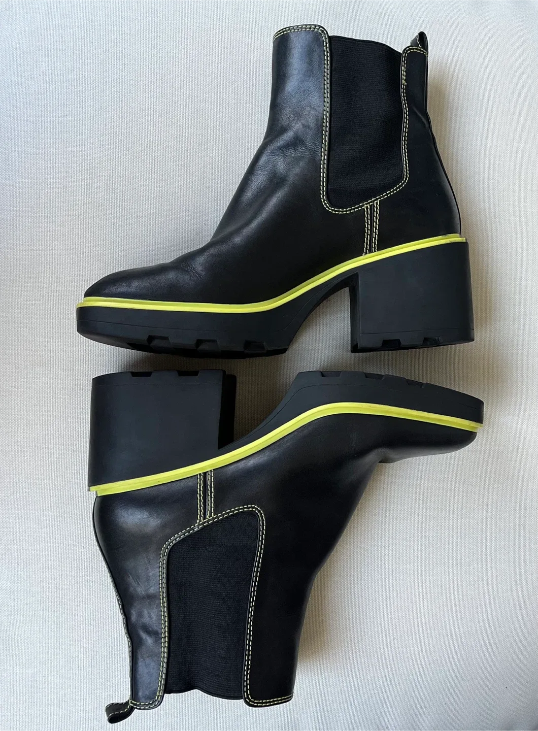 Michael Kors Black Leather Boots image indicator(6)