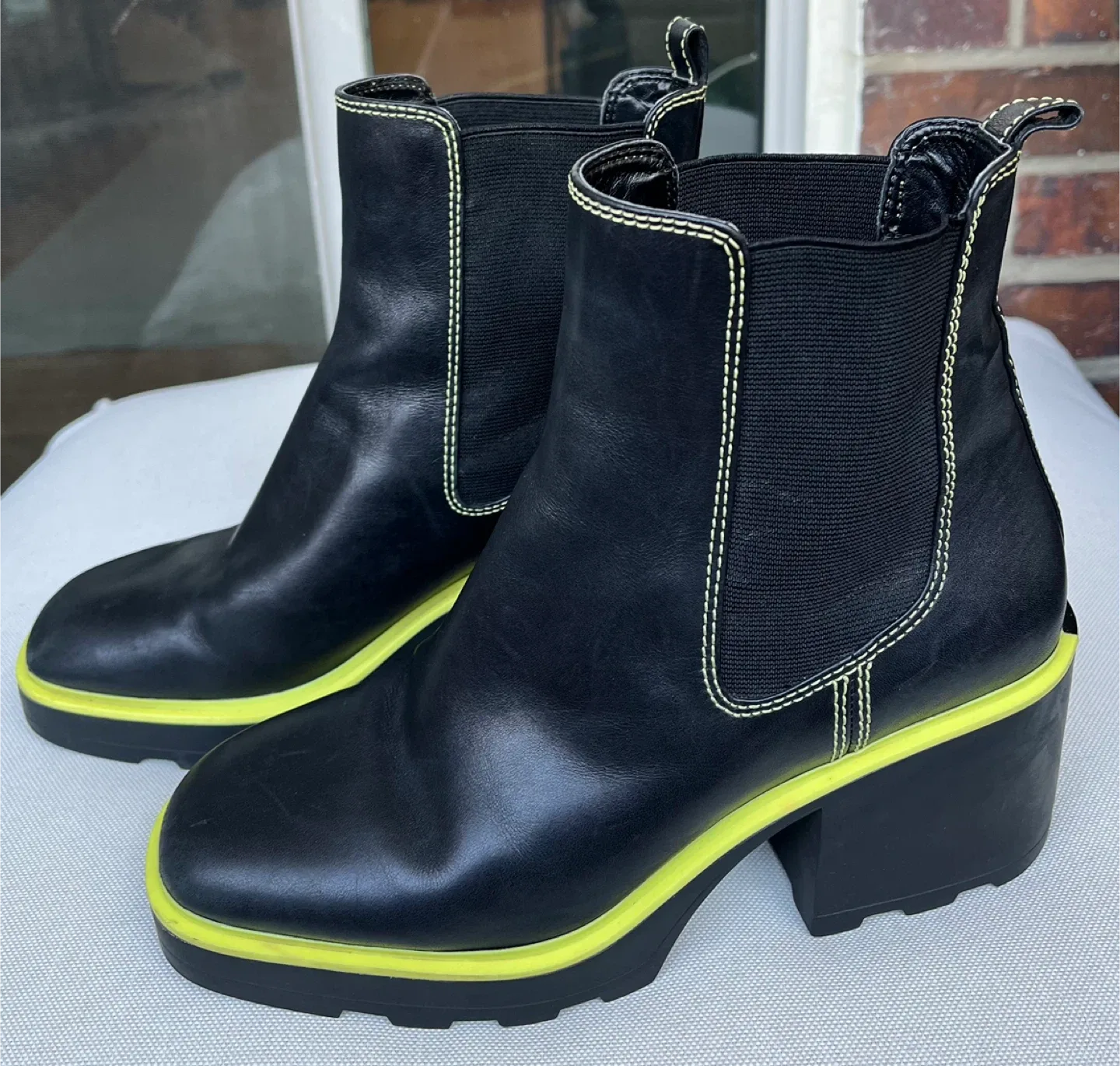 Michael Kors Black Leather Boots image indicator(10)