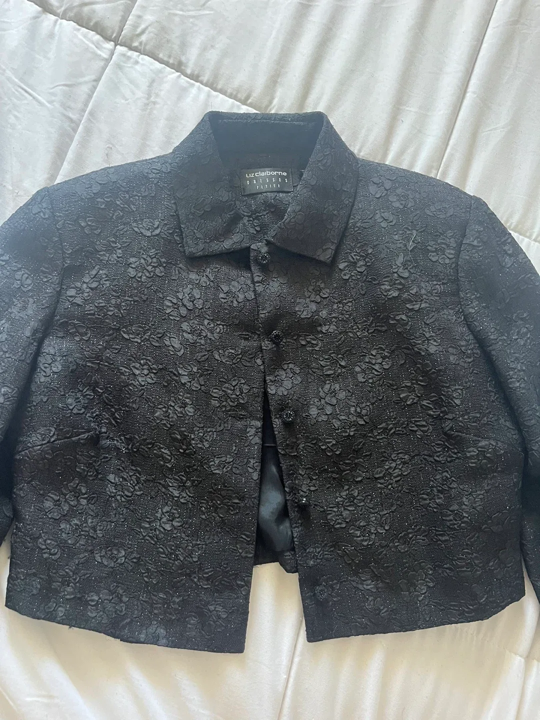 Liz Claiborne Petite Cropped Jacket image indicator(2)