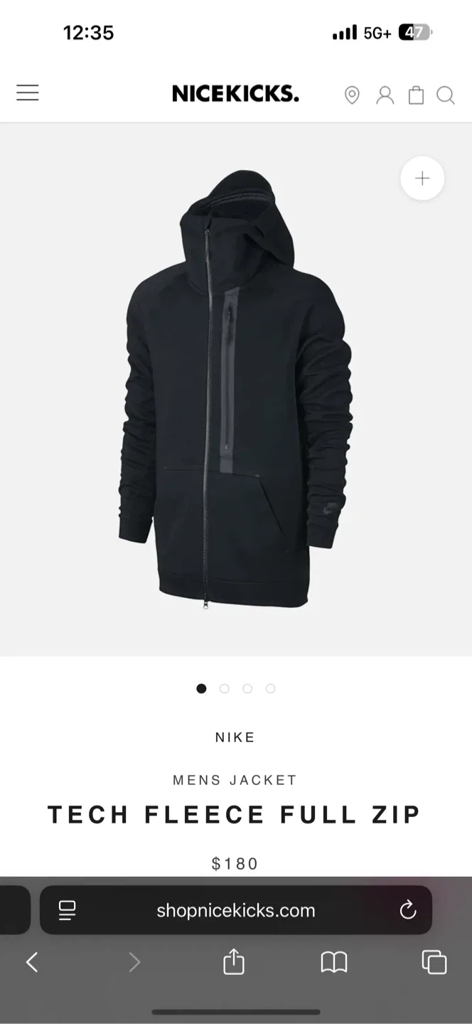 Nike Tech Fleece Full Zip Hoodie (Large) image indicator(9)