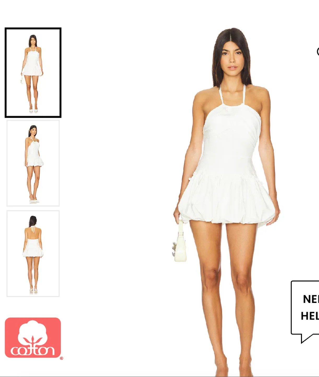 Zemeta New York Country Ballon White Dress Size Small thumbnail