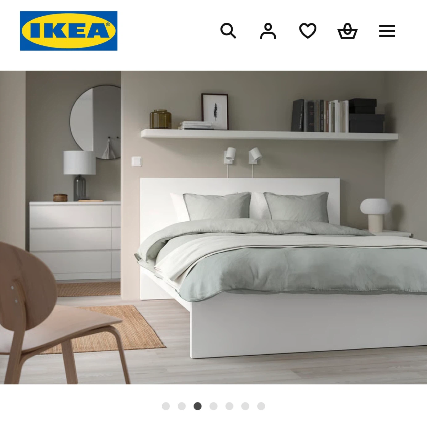 IKEA Malm White Bed Frame (Queen) with double storage