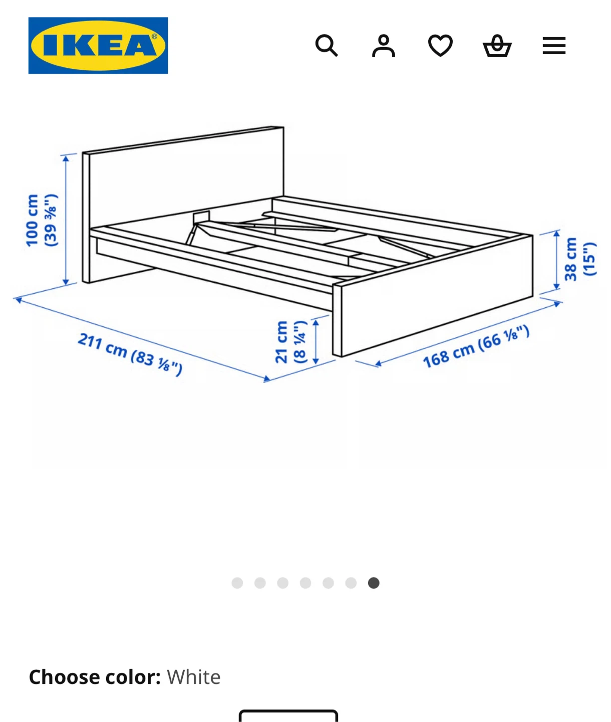IKEA Malm White Bed Frame (Queen) with double storage - photo 2