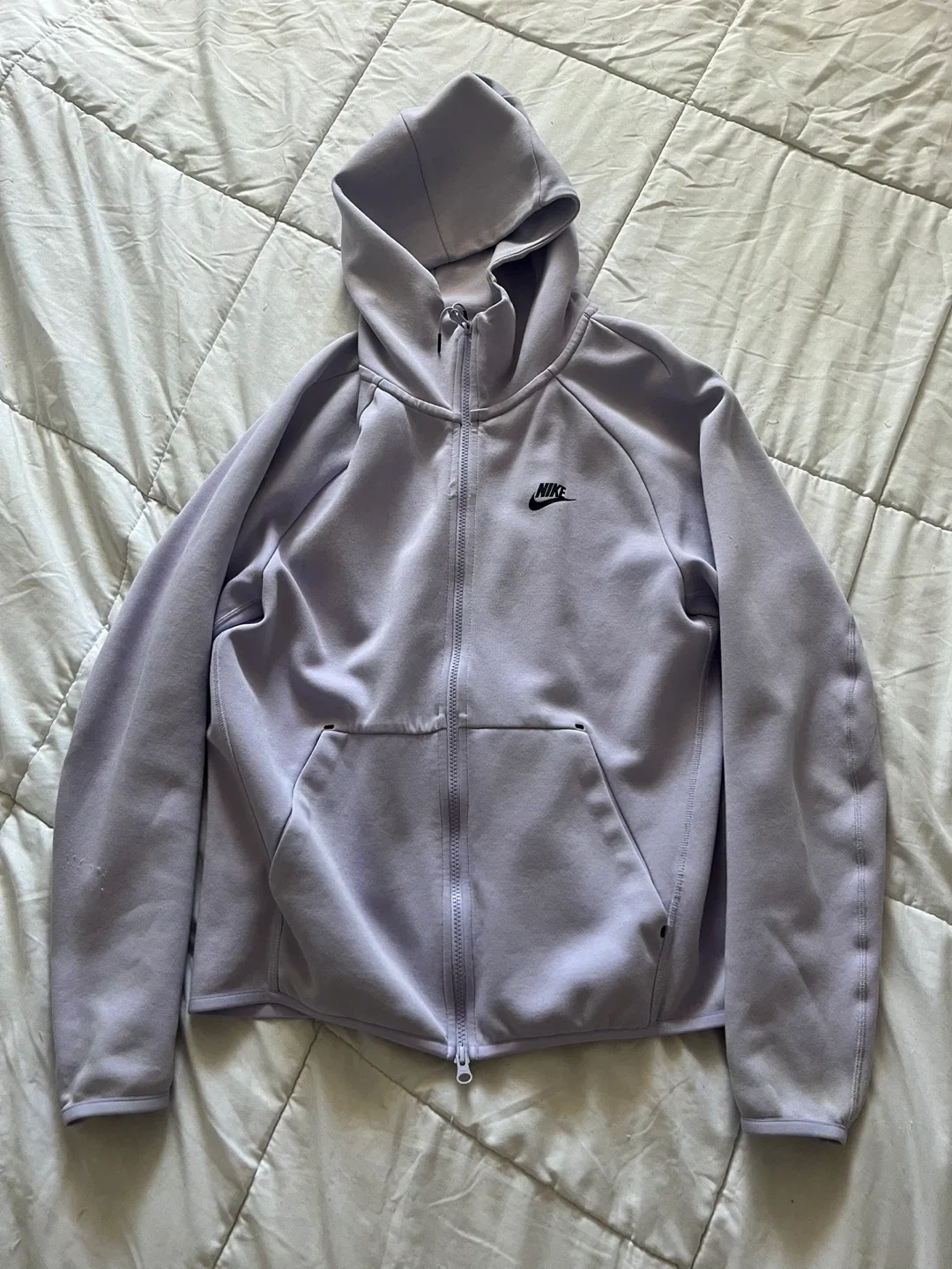 Nike Tech Fleece Hoodie - Purple, Size M thumbnail