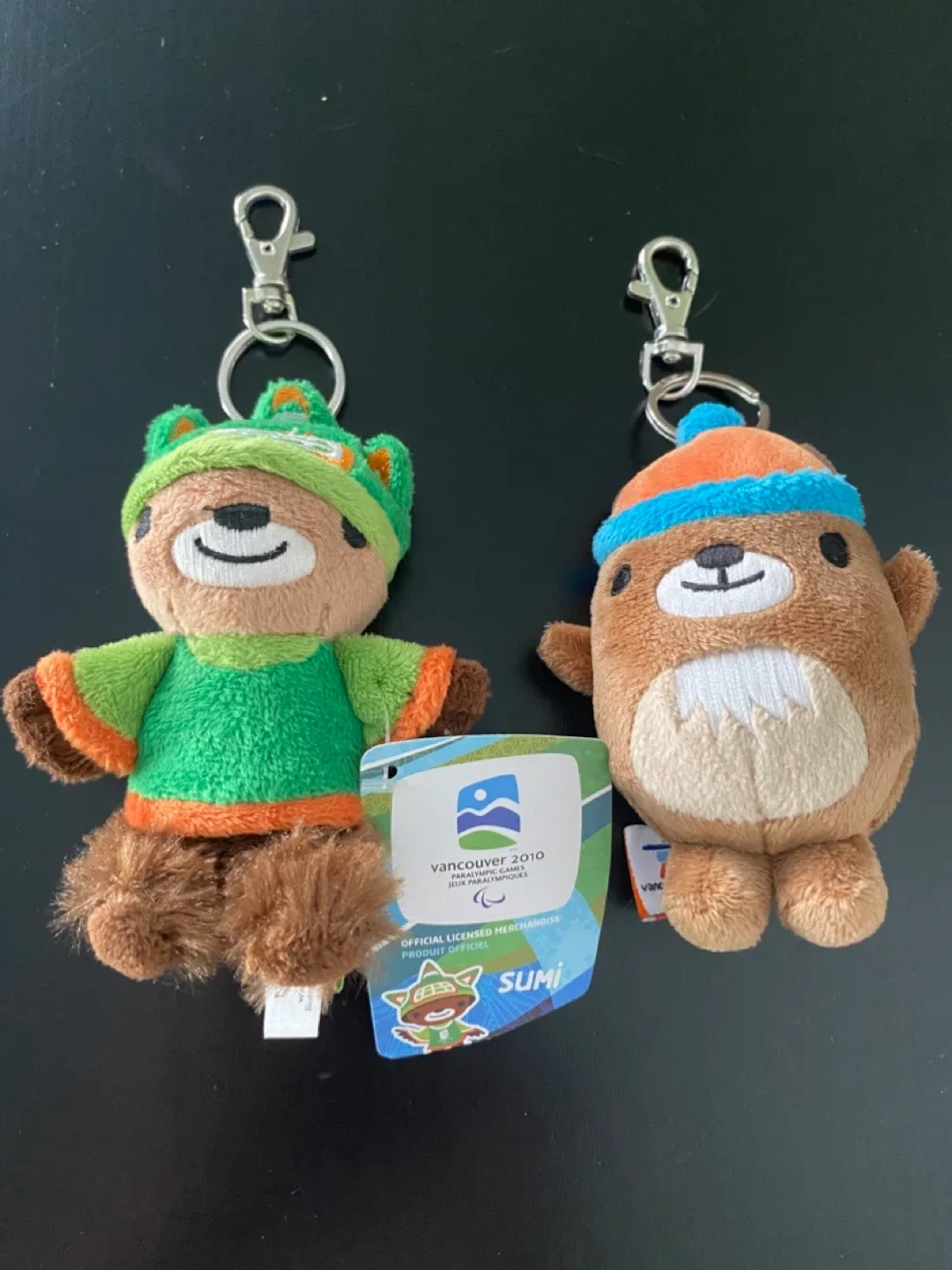 Vancouver 2010 Olympics Mascot Plush Keychains thumbnail