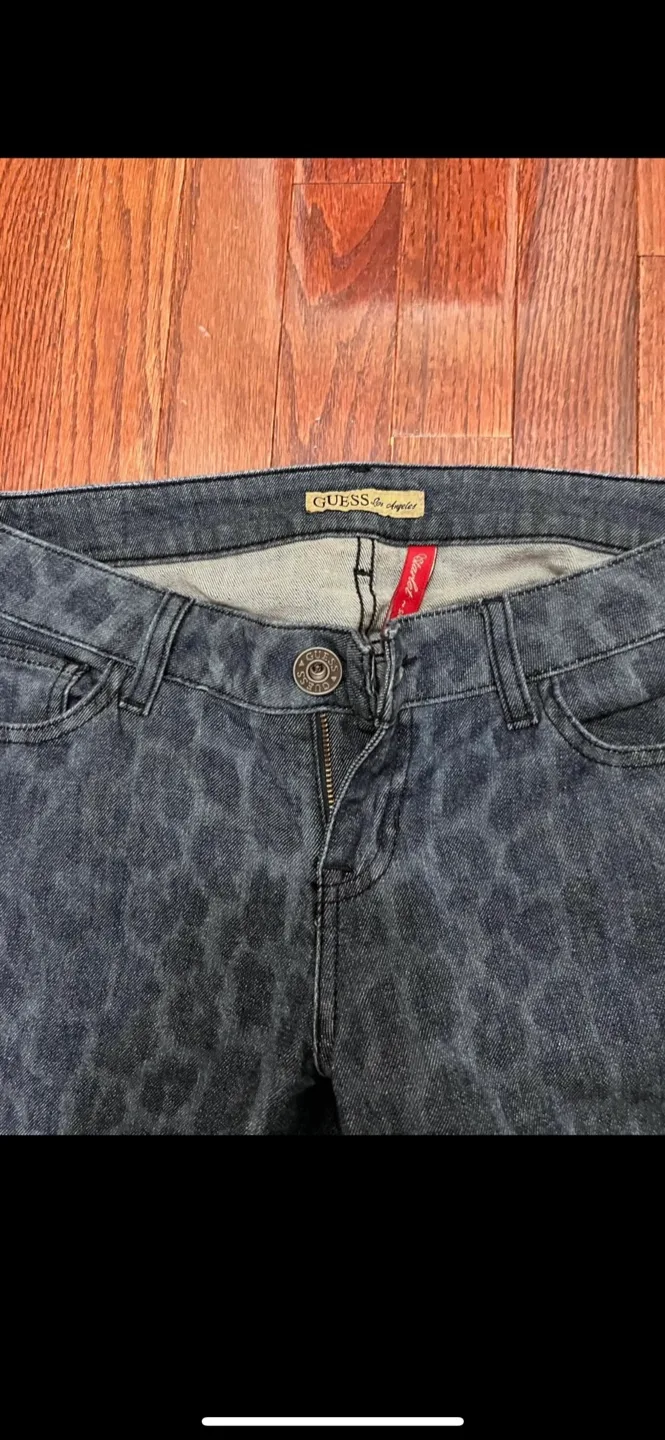 Guess Los Angeles Animal Print Jeans image indicator(2)