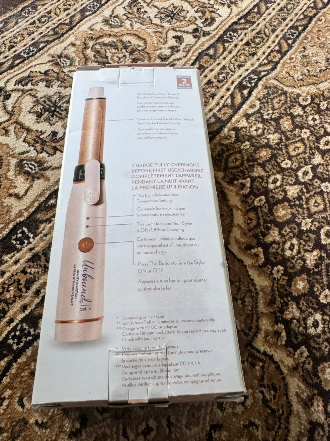 Unbound Petite Cordless Ceramic Curling Iron image indicator(5)