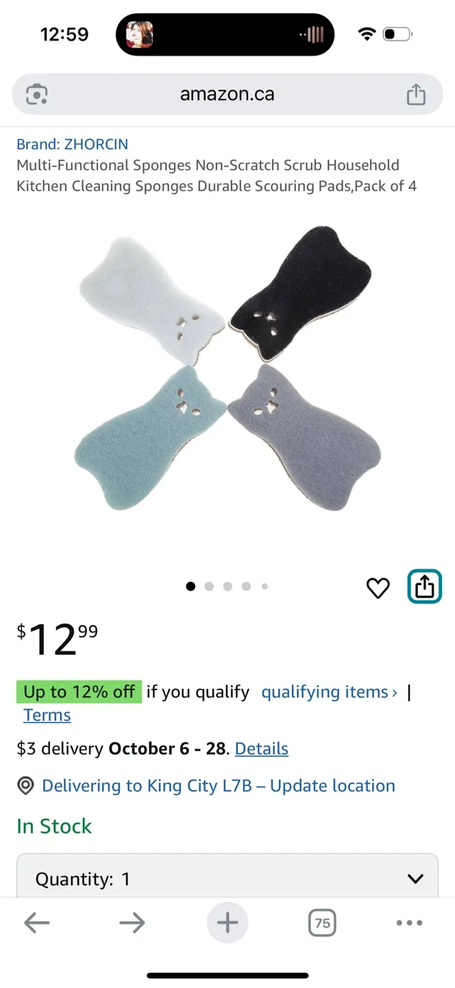 ZHORCIN Cat Sponges - 4 Pack image indicator(5)