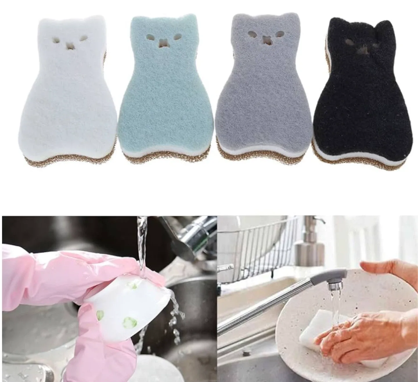 ZHORCIN Cat Sponges - 4 Pack image indicator(4)