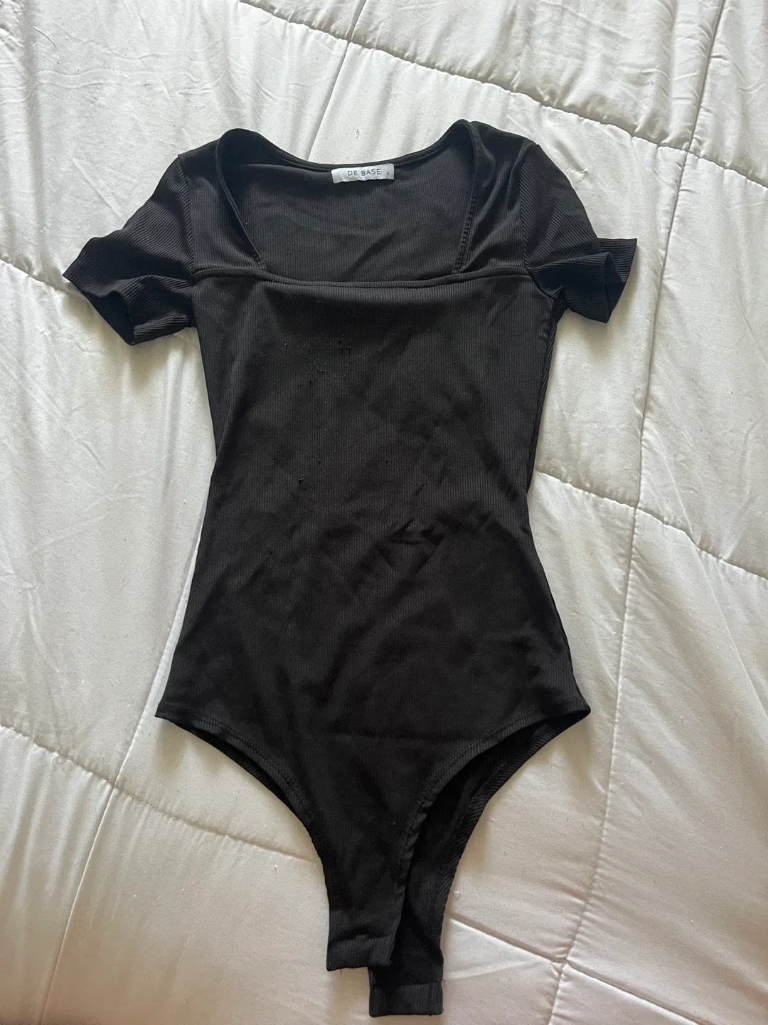 DE BASE Black Bodysuit - Size Small thumbnail