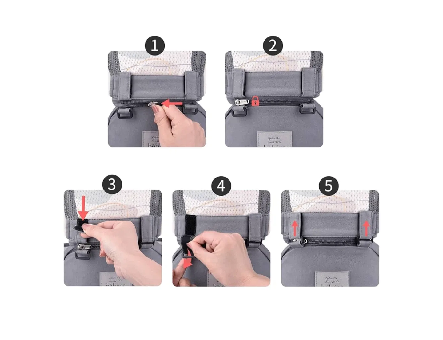 Bébamour Baby Carrier Hipseat image indicator(5)