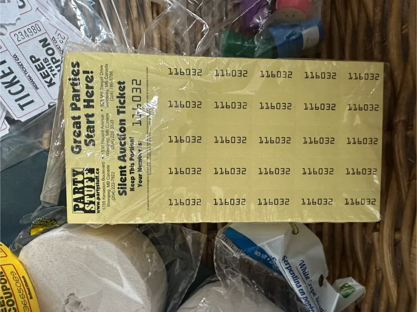 Social Package - Party Stuff Silent Auction Tickets & Supplies image indicator(4)