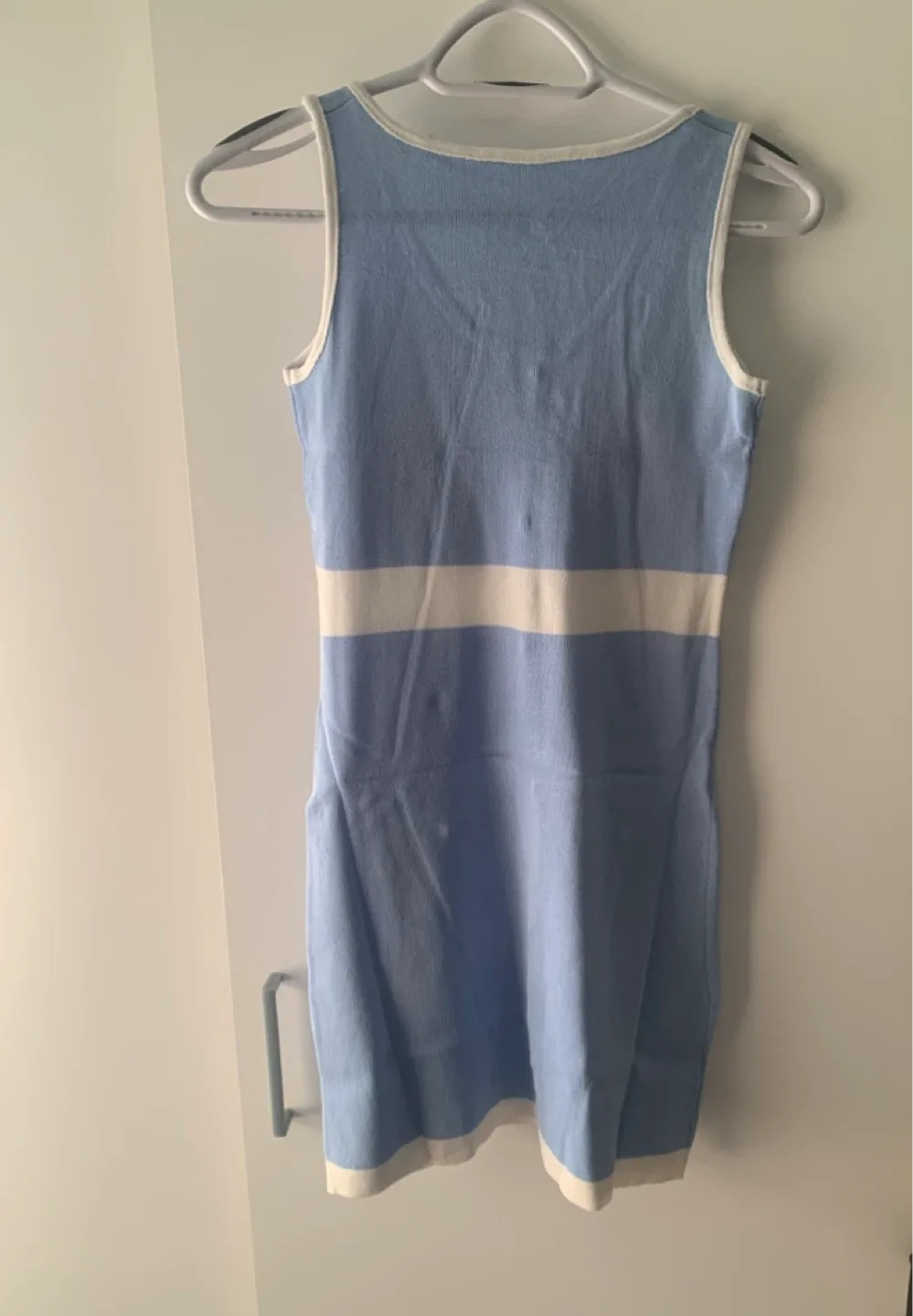 Blue & White Knit Dress image indicator(2)