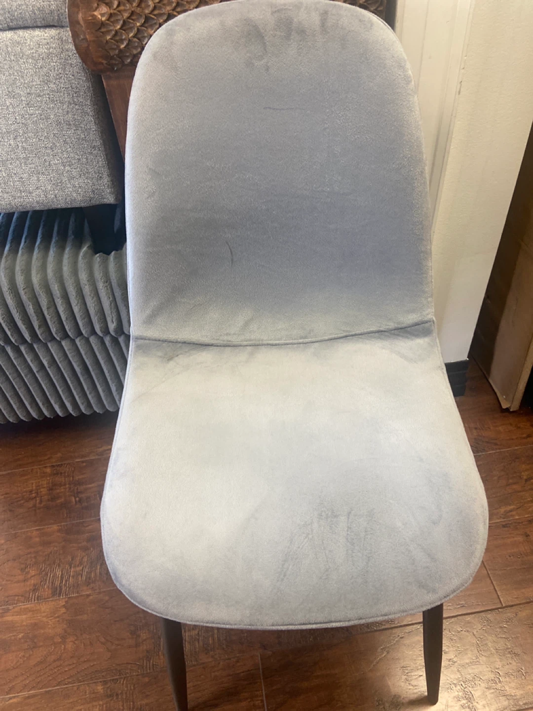 Grey Upholstered Dining Chair