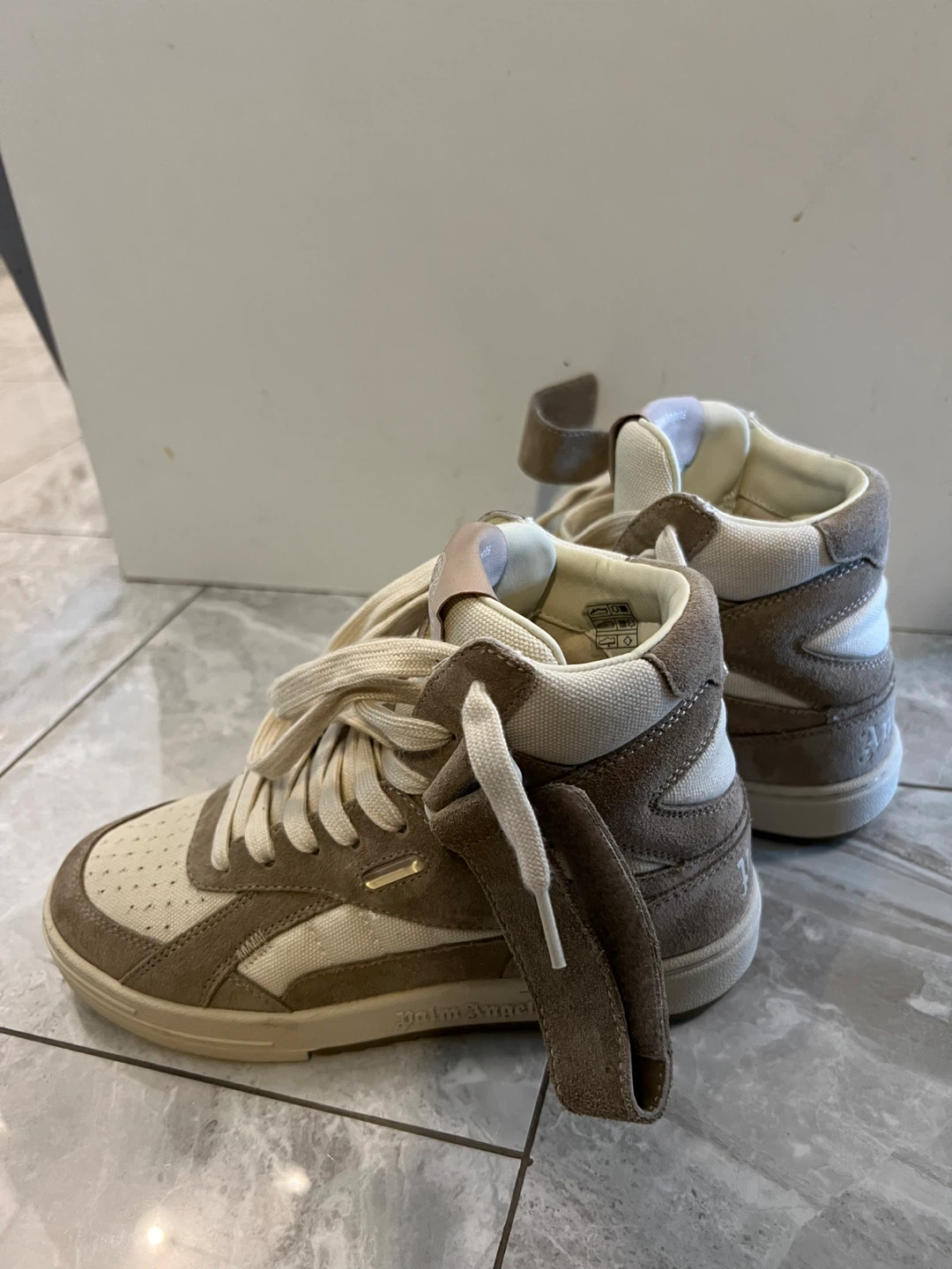 Palm Angels Suede High-Top Sneakers - Size 38