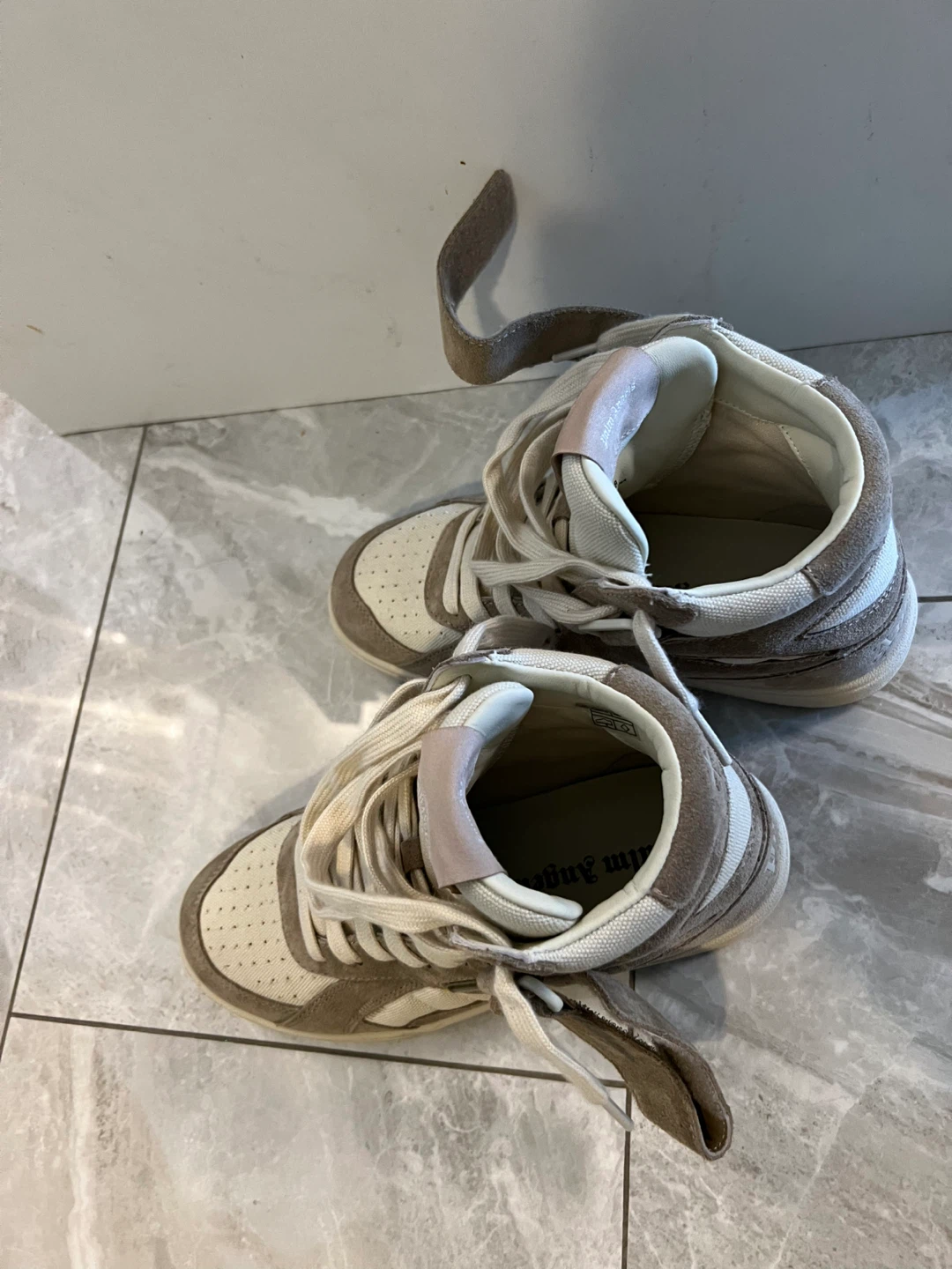 Palm Angels Suede High-Top Sneakers - Size 38 - photo 2