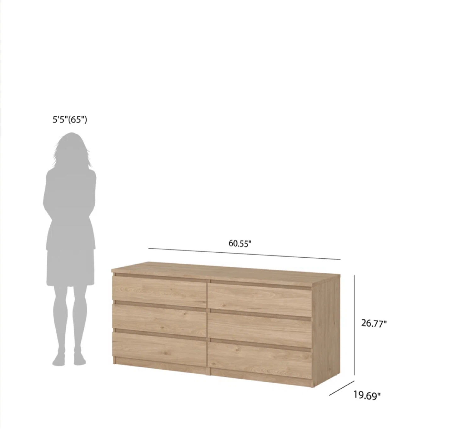 Jada 6 Drawer Double Dresser - photo 5