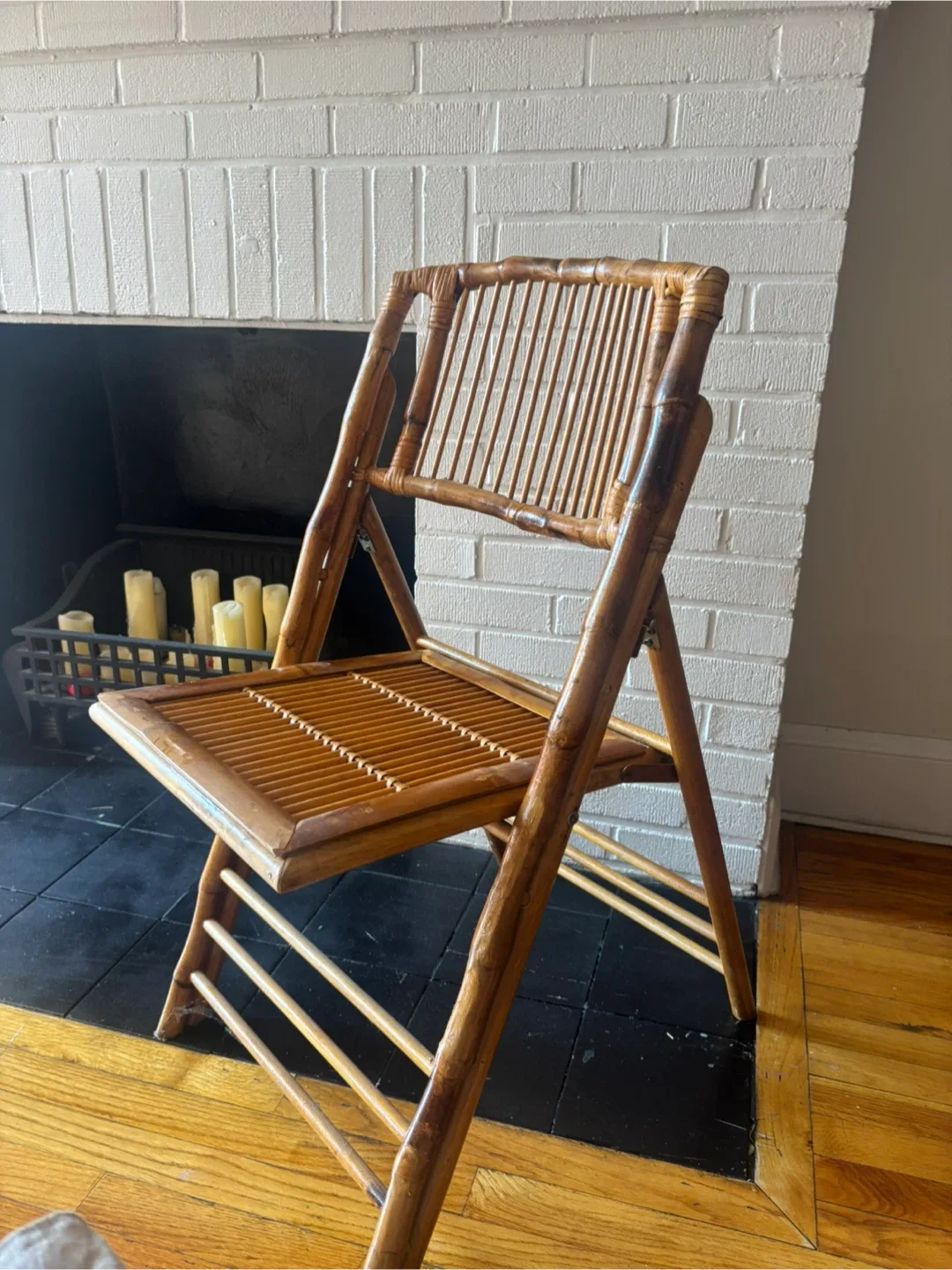 Bamboo Folding Chair image indicator(2)