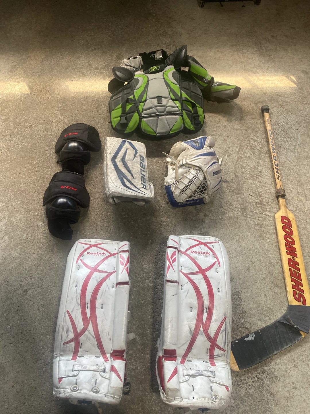 Hockey Goalie Equipment Set - Reebok, Bauer, Sherwood, CCM