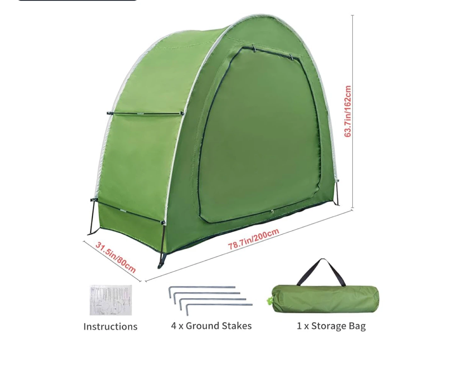 Green Bicycle Storage Tent - New! - photo 5