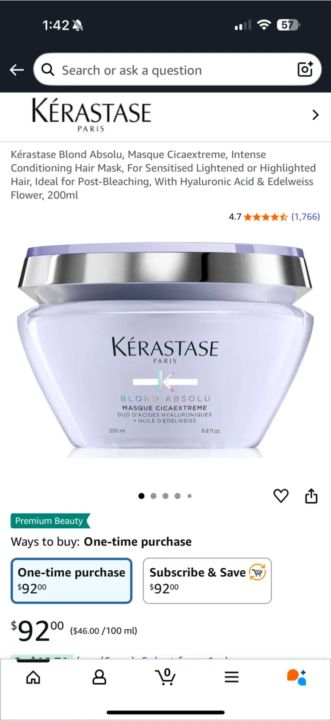 Kérastase Blond Absolu Masque Ultra-Violet - 200ml image indicator(4)
