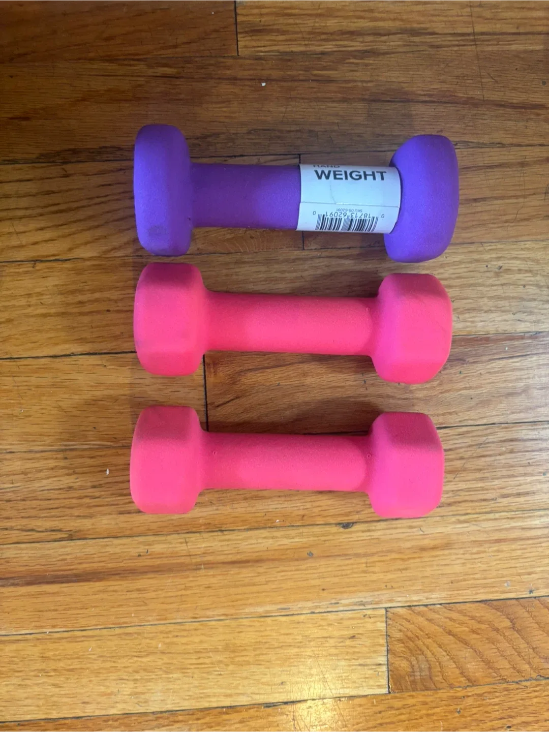 Gaiam 3LB Hand Weights - Set of 3 thumbnail
