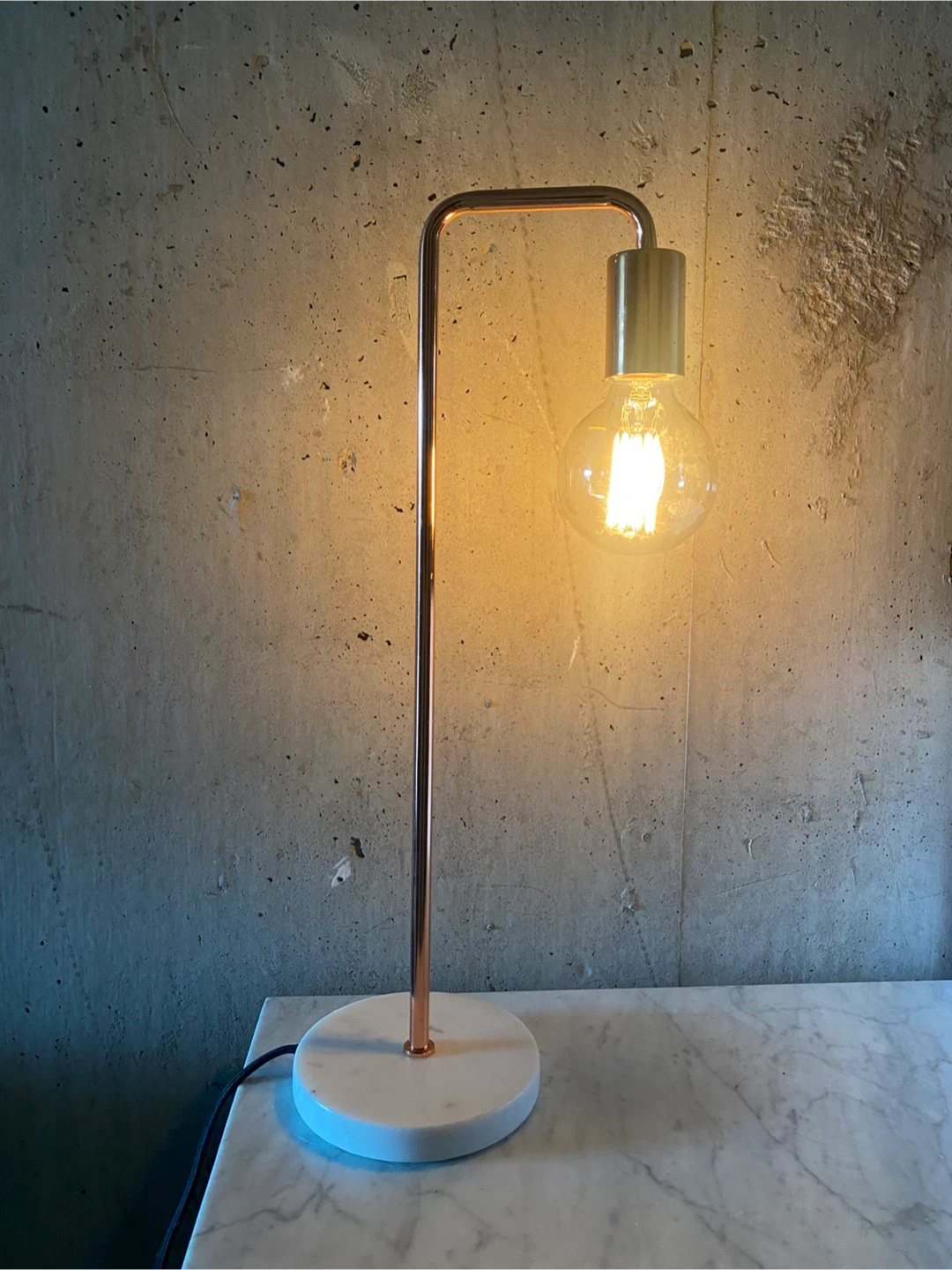 EQ3 Metro Table Lamp - Copper & Marble - photo 4