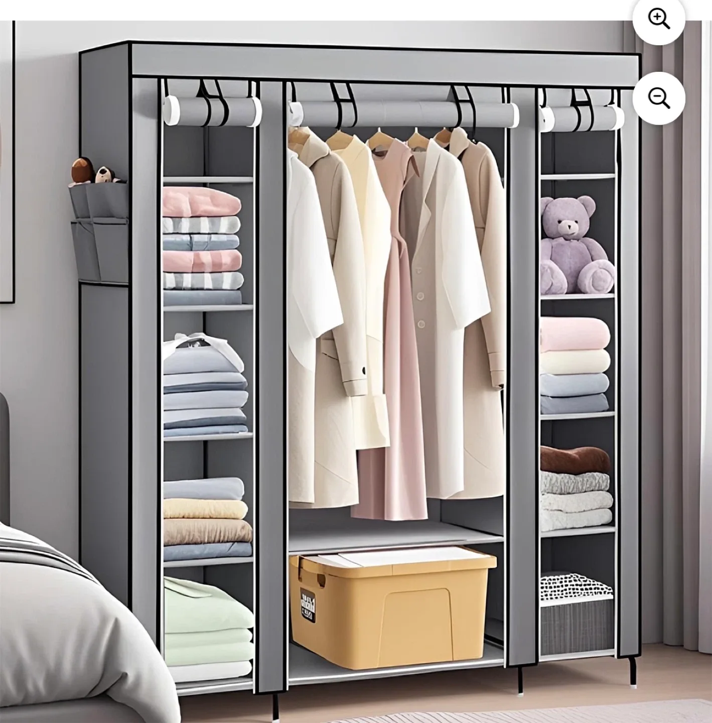 Portable Closet Wardrobe - with cover