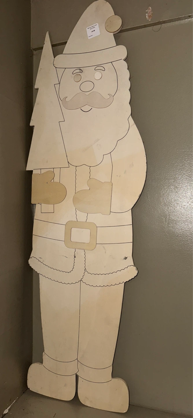 DIY Wood Santa with Tree - photo 2