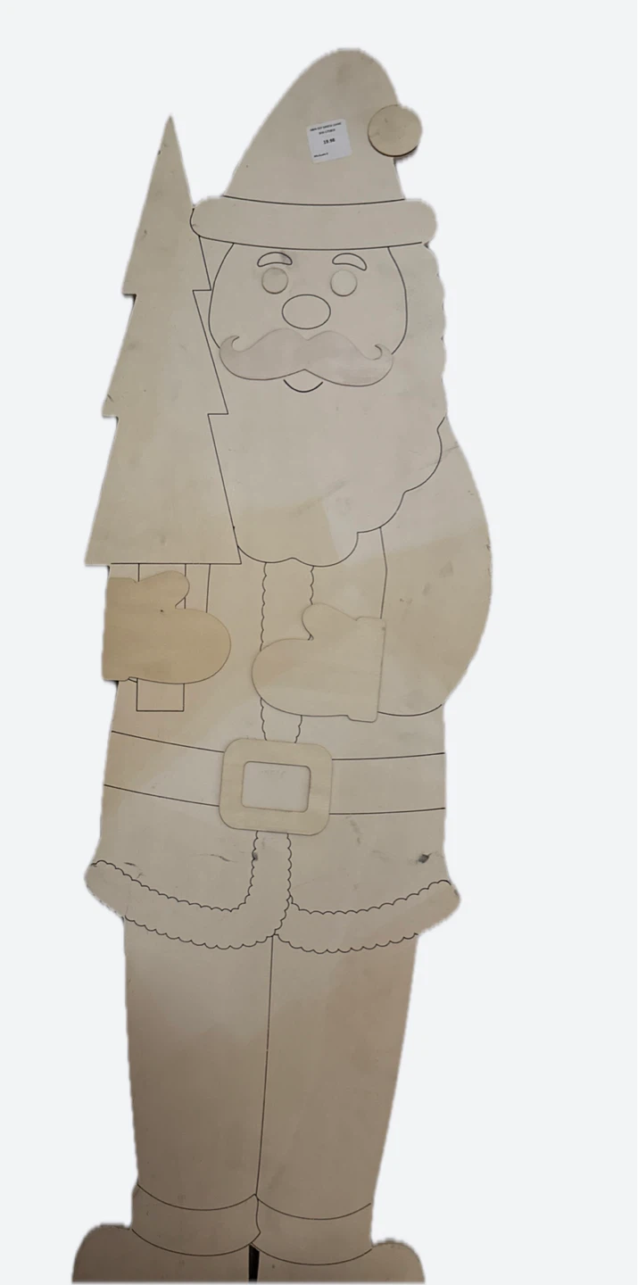 DIY Wood Santa with Tree - photo 3