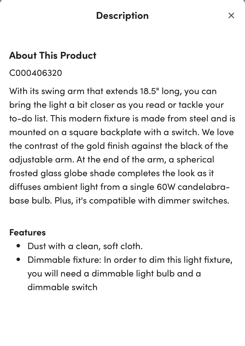 Stainless Steel Swing Arm Sconce image indicator(3)