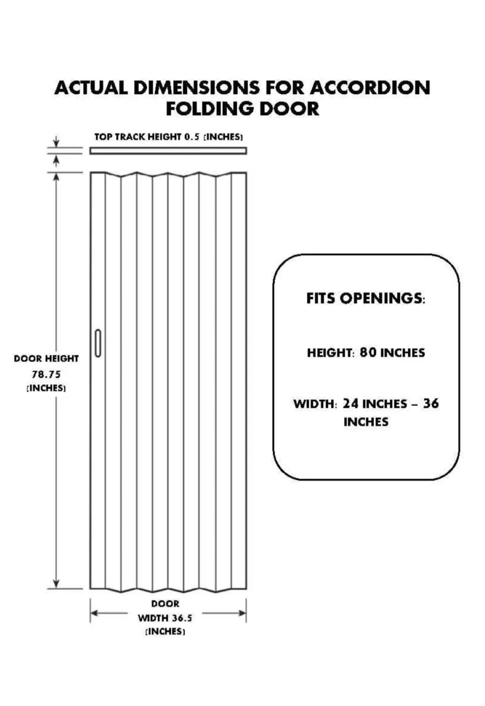 Accordion Folding Door - Fits 24-36" Openings image indicator(4)