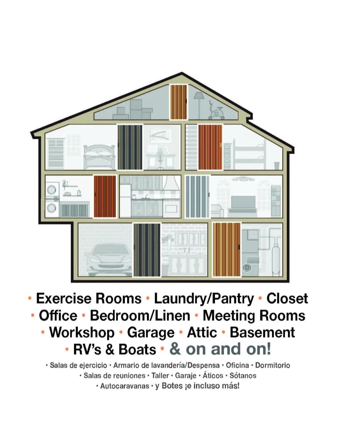 Accordion Folding Door - Fits 24-36" Openings image indicator(3)
