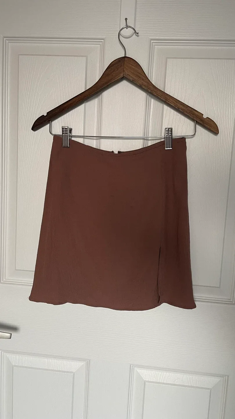 Sunday Best Brown Mini Skirt - Size 2 thumbnail