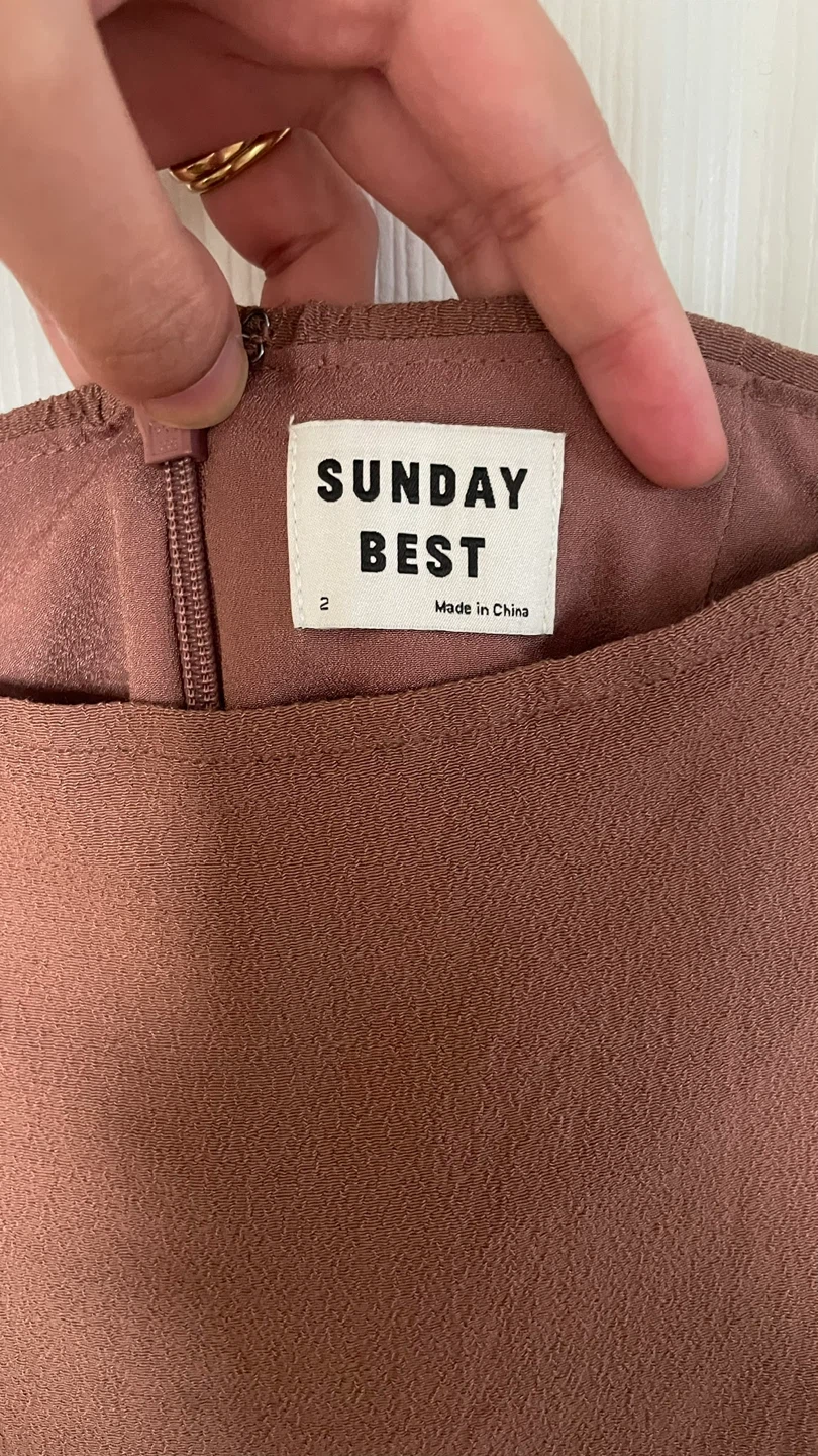 Sunday Best Brown Mini Skirt - Size 2 - photo 2