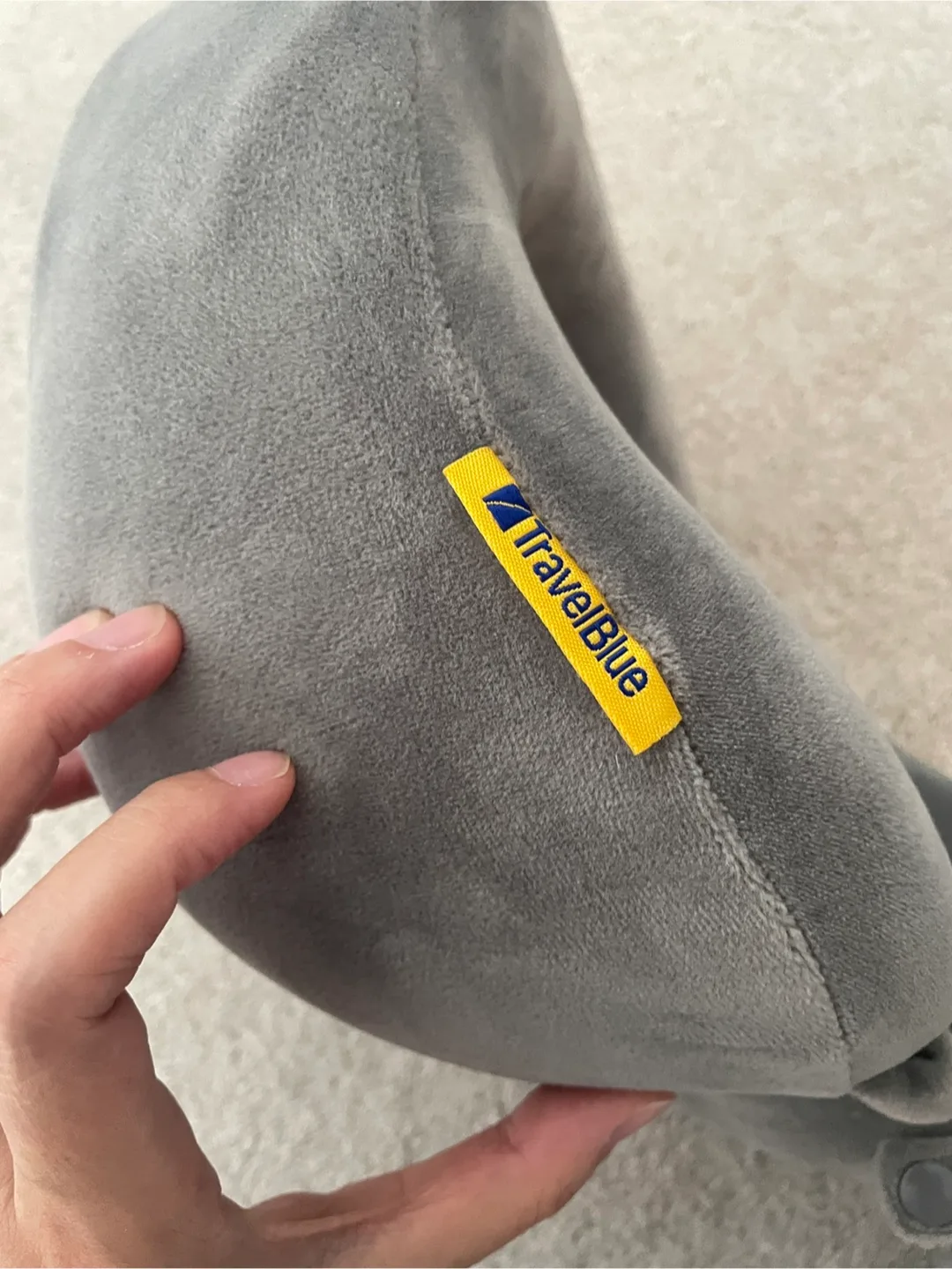 Travel Blue Grey Neck Pillow image indicator(3)