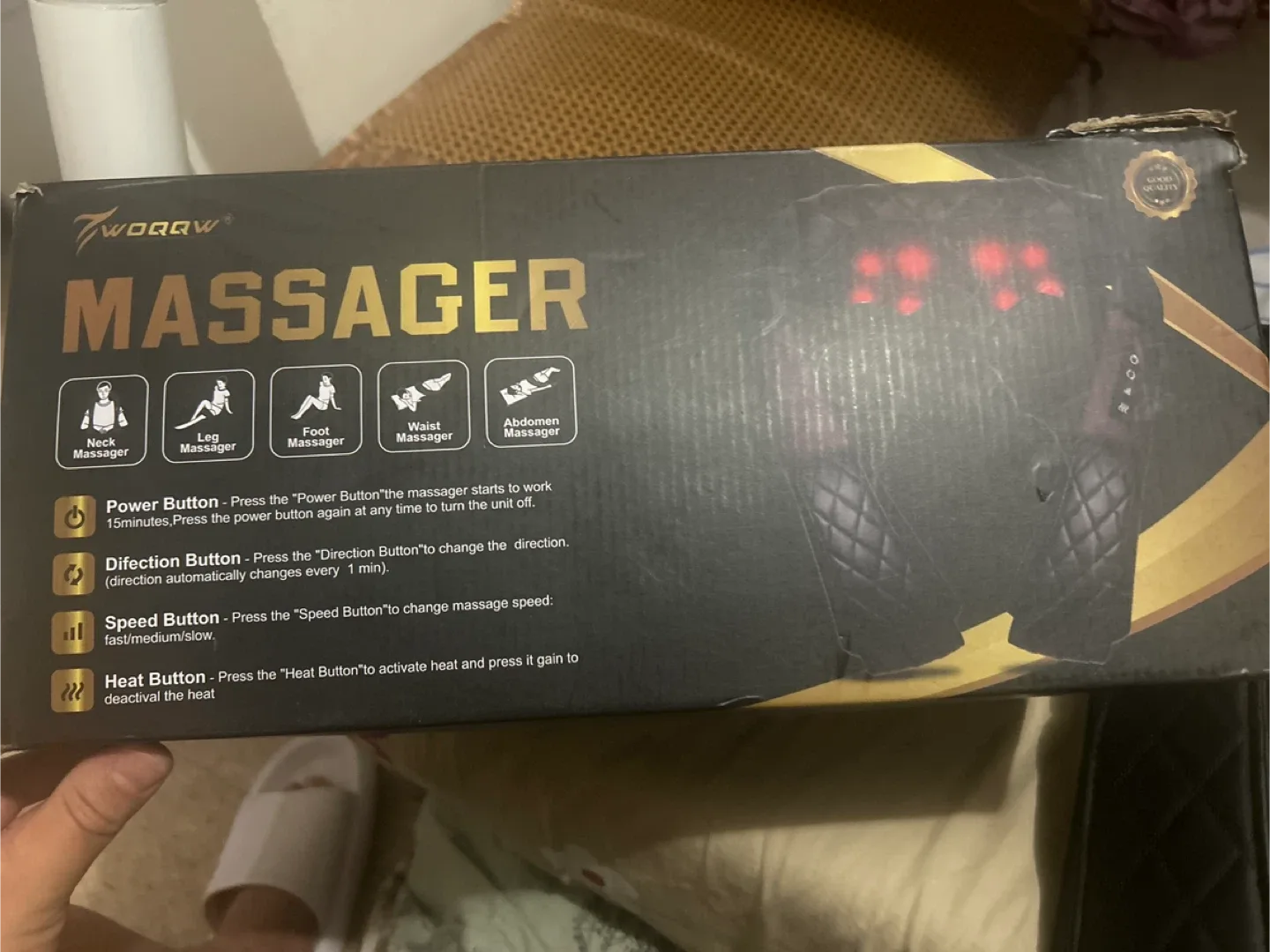 Twoqqw Massager - Neck, Leg, Foot, Waist, Abdomen thumbnail