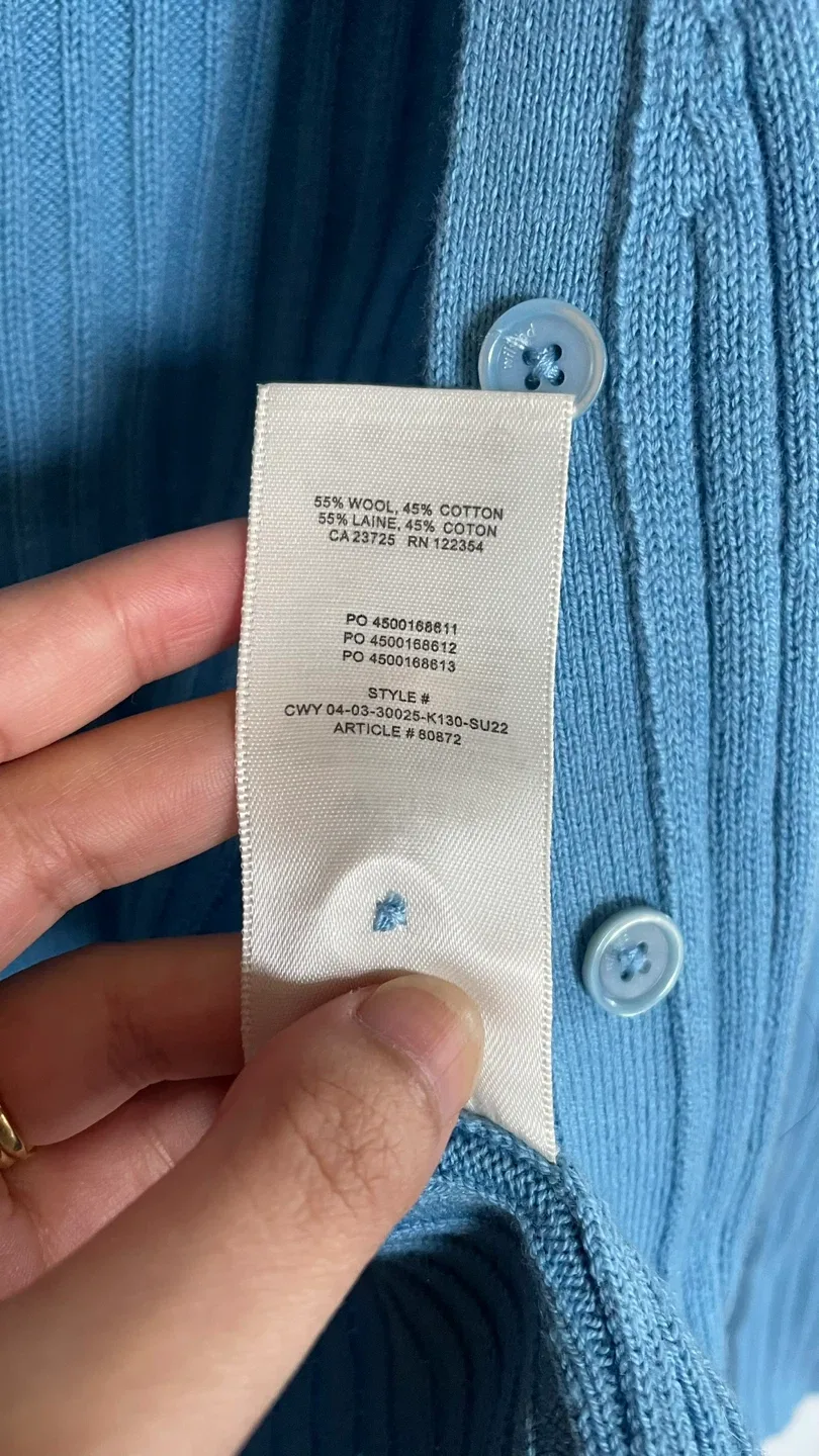 Wilfred Blue Cardigan, Size XS image indicator(4)