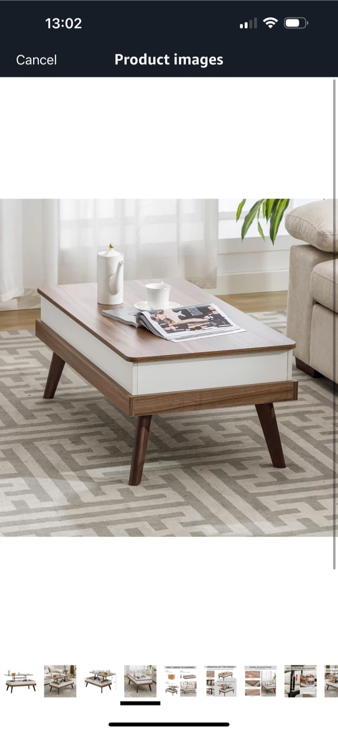 Multi-Functional Storage Lift Top Coffee Table - photo 2