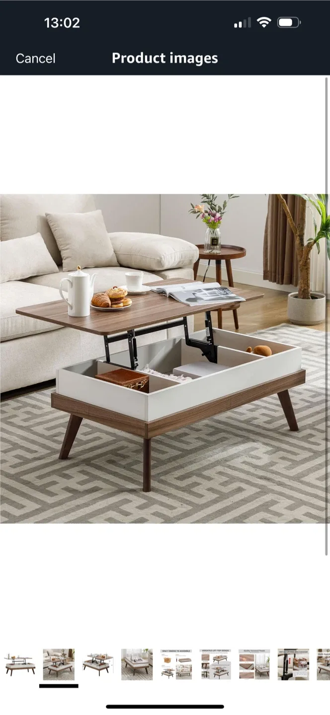 Multi-Functional Storage Lift Top Coffee Table thumbnail