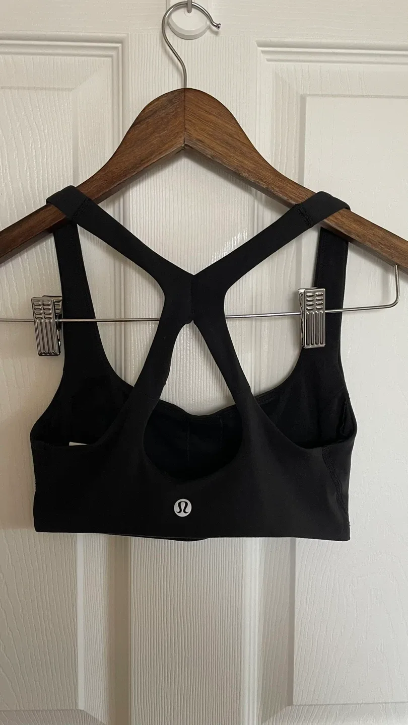 Lululemon Black Sports Bra - Size 2 thumbnail