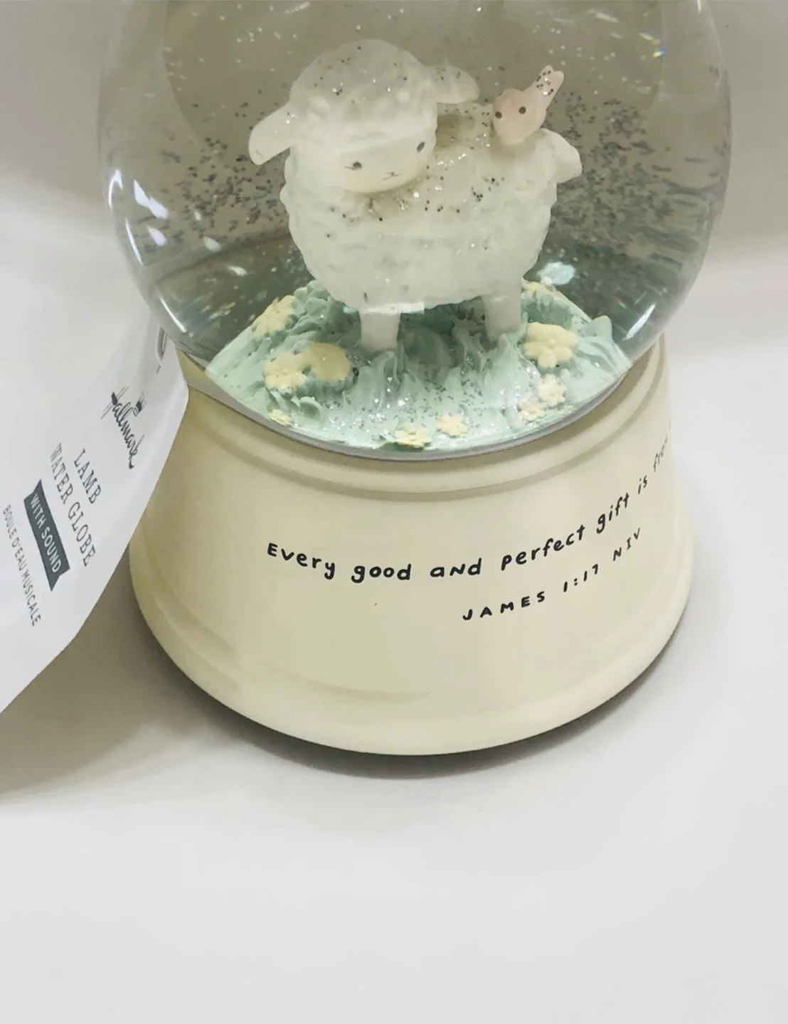 🥕Hallmark Lamb Water Globe with Sound thumbnail