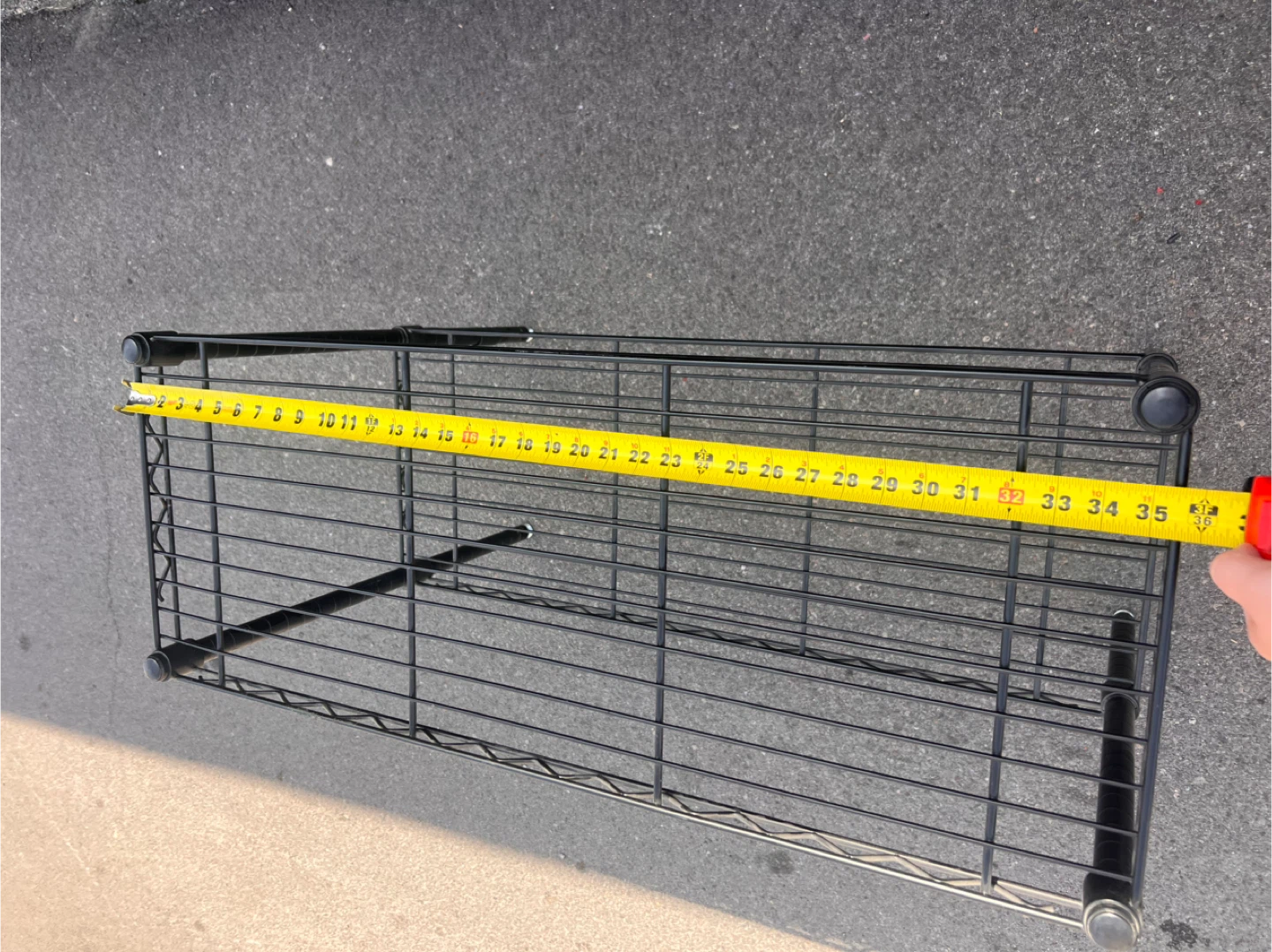 Black Wire Shelf - 35" Long x 14” Wide x 27” Tall - photo 4