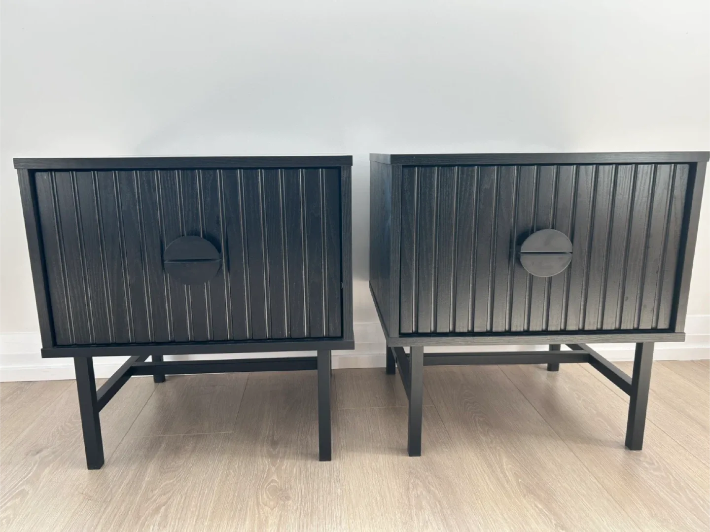 Black Wood Nightstands - Set of 2 image indicator(2)