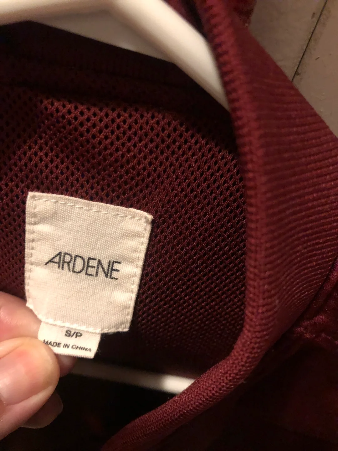 Ardene Burgundy Bomber Jacket - Size S/P image indicator(2)