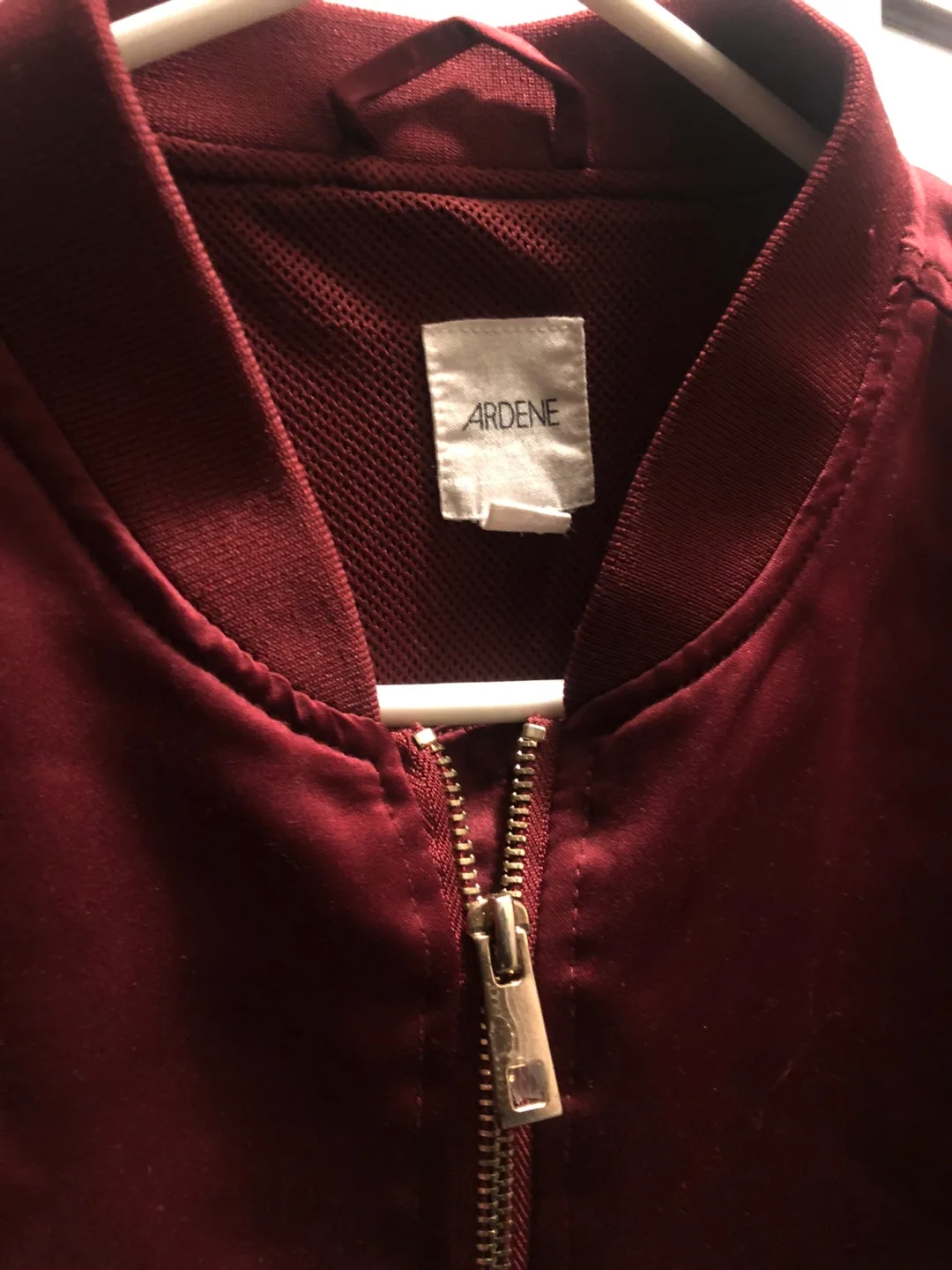 Ardene Burgundy Bomber Jacket - Size S/P image indicator(5)